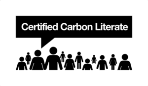 Certified Carbon Literate Seal, Zertifikat für Nicole König, EcoQuent